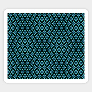 Blue and Black Diamonds Sticker